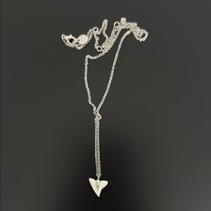 PURA VIDA SILVER SHARK TOOTH NECKLACE